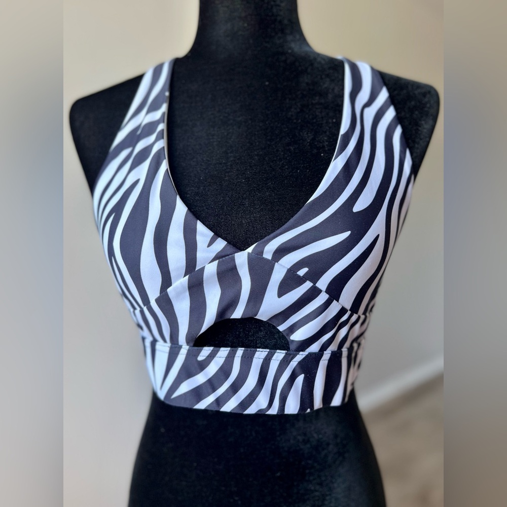 Zebra Print Sports Bra